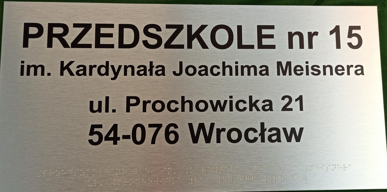 tablica dla niewidomych przedszkole